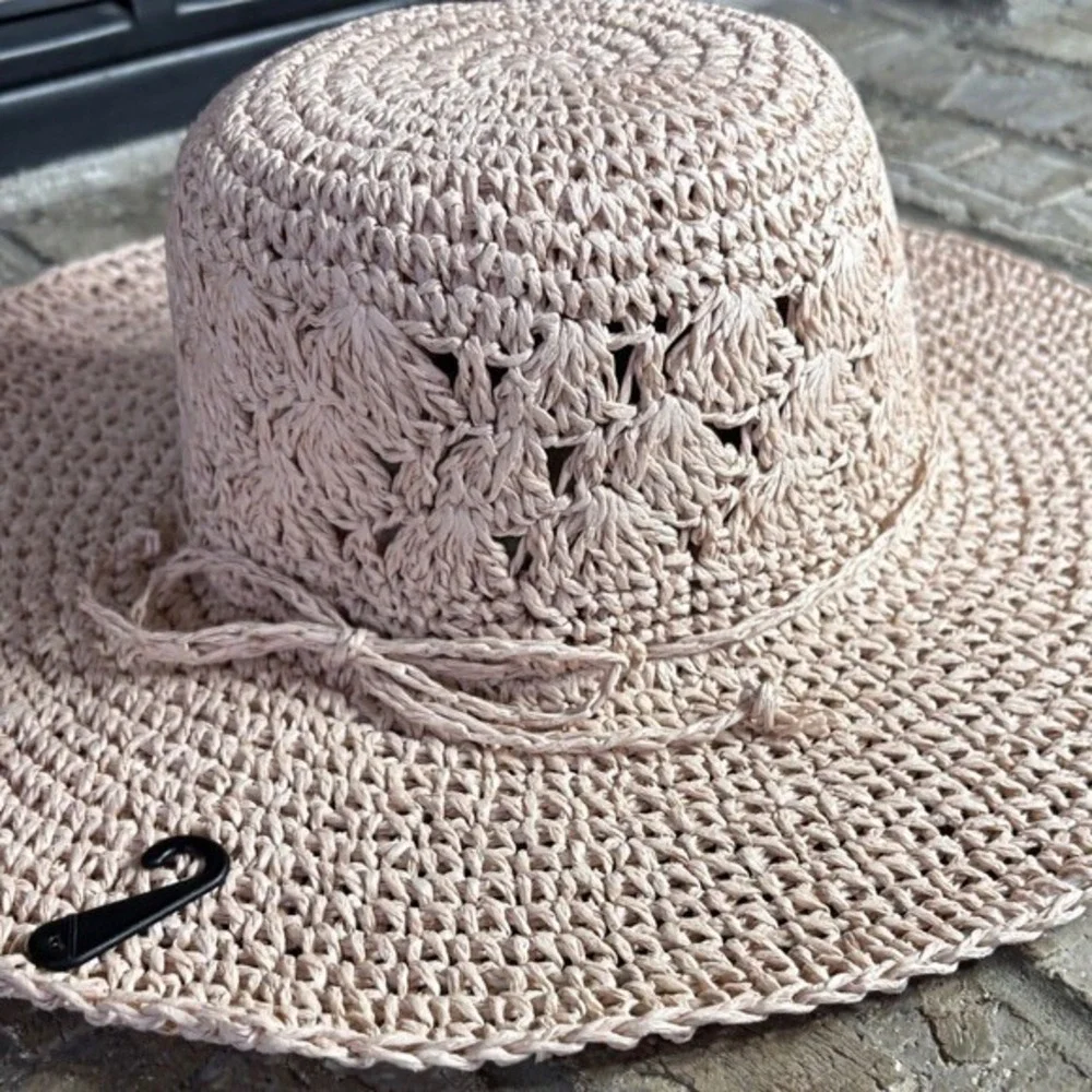 Lauren Conrad LC Pink Sun Hat Packable Adjustable Full Coverage 16